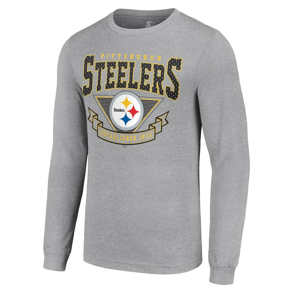 NFL Pittsburgh Steelers Starter '80s Inspired Team Logo Long Sleeve T-Shirt