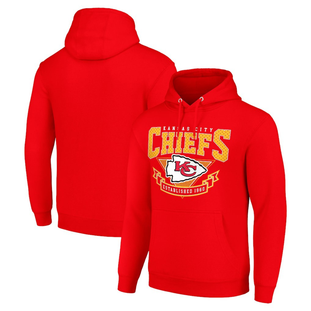 NFL Kansas City Chiefs Starter ‘80s Inspired Pullover Hoodie