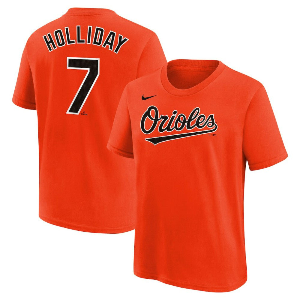 Jackson Holliday Baltimore Orioles Youth Name & Number T-Shirt - Orange | Nike