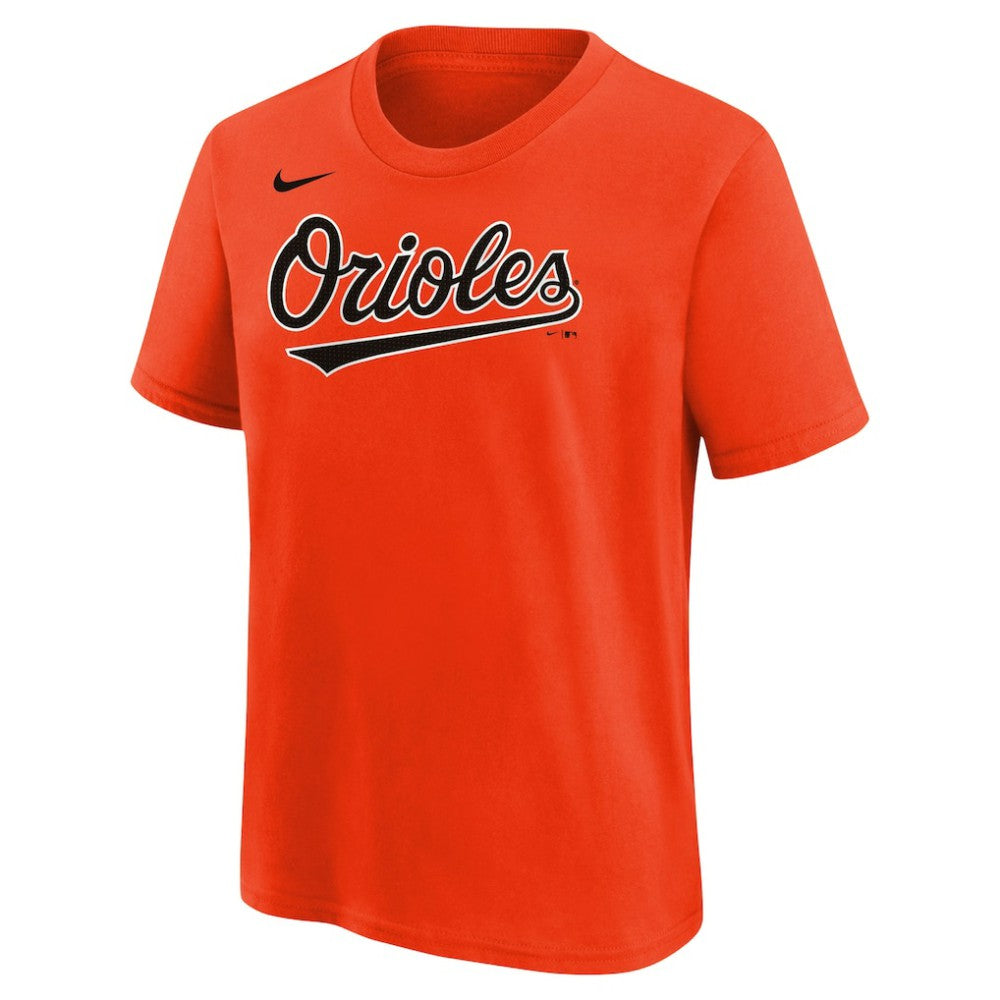 Jackson Holliday Baltimore Orioles Youth Name & Number T-Shirt - Orange | Nike