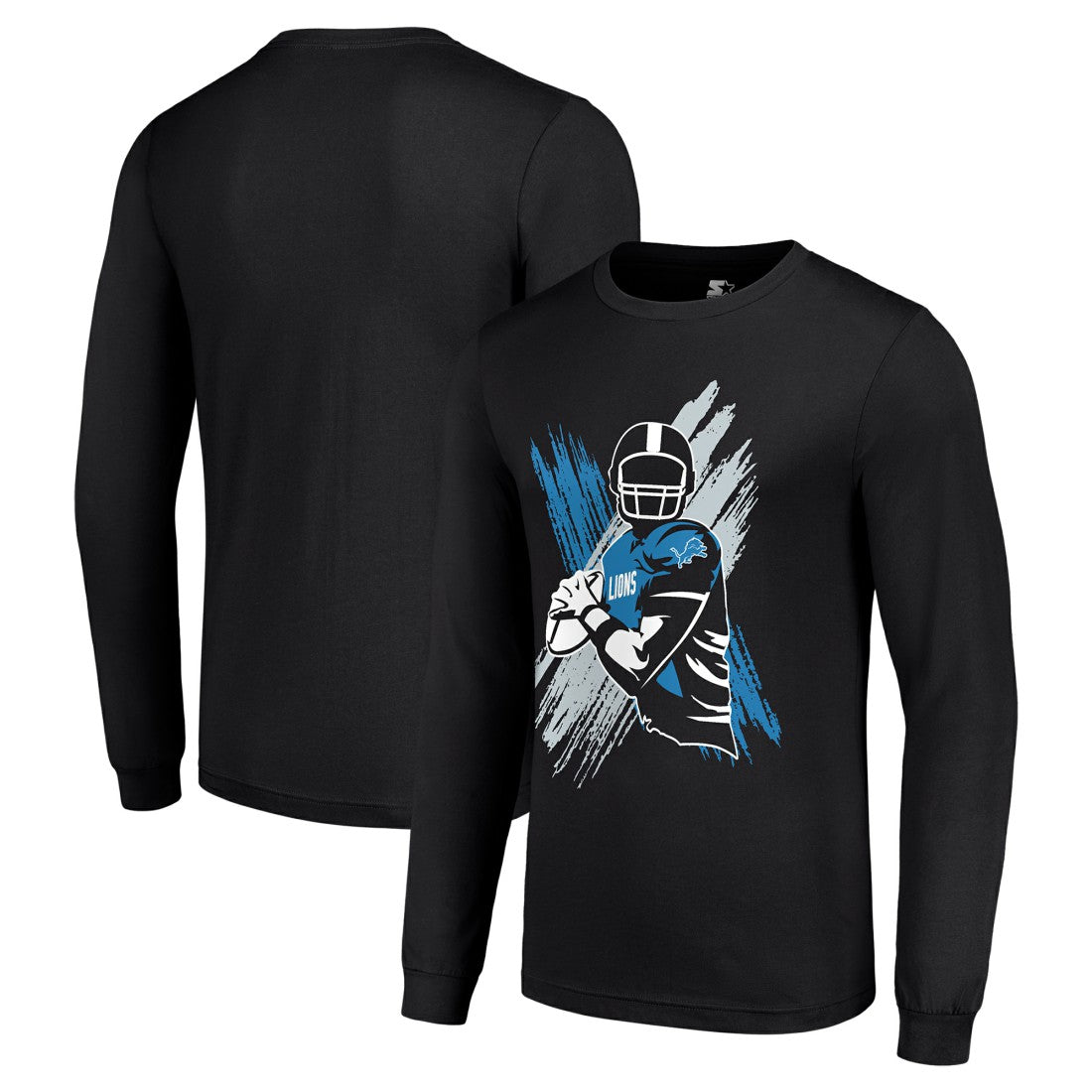 NFL Detroit Lions Starter Player X Logo Graphic Long Sleeve T-Shirt