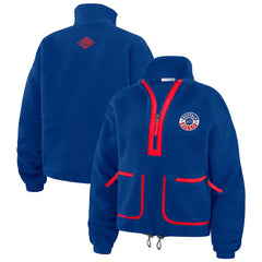 NFL Buffalo Bills WEAR by Erin Andrews Women's Polar Fleece Half-Zip Jacket