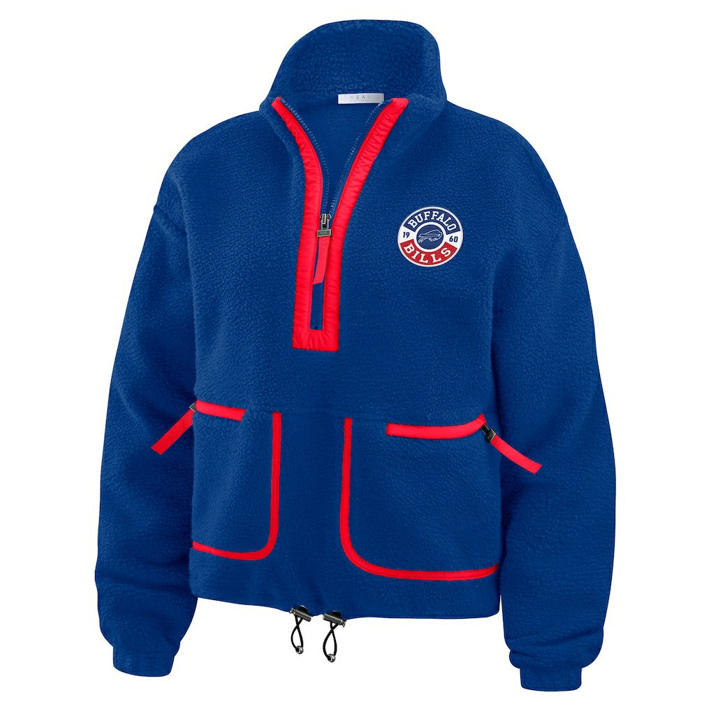 NFL Buffalo Bills WEAR by Erin Andrews Women's Polar Fleece Half-Zip Jacket