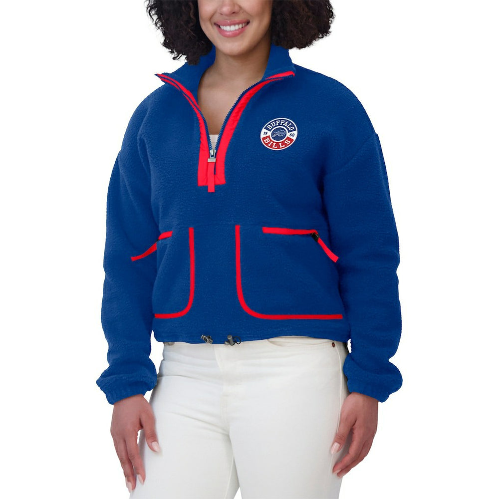 NFL Buffalo Bills WEAR by Erin Andrews Women's Polar Fleece Half-Zip Jacket