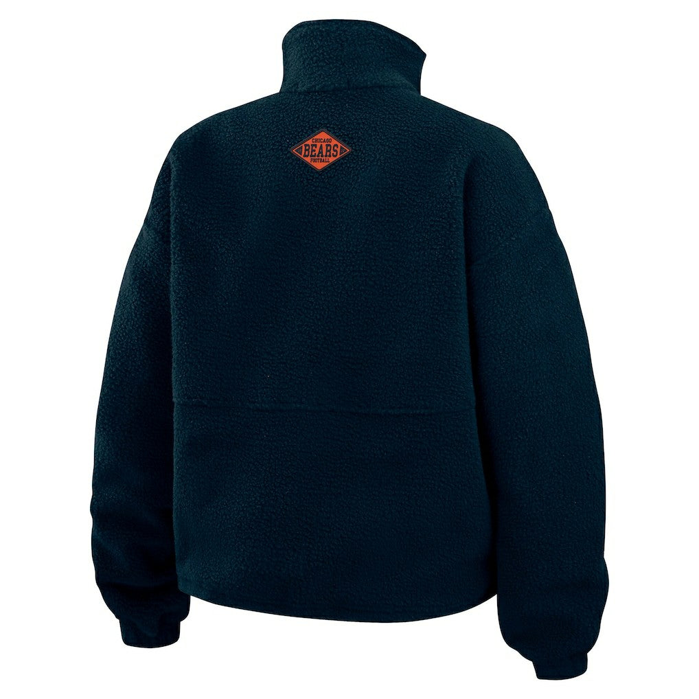 NFL Chicago Bears WEAR by Erin Andrews Women's Polar Fleece Half-Zip Jacket