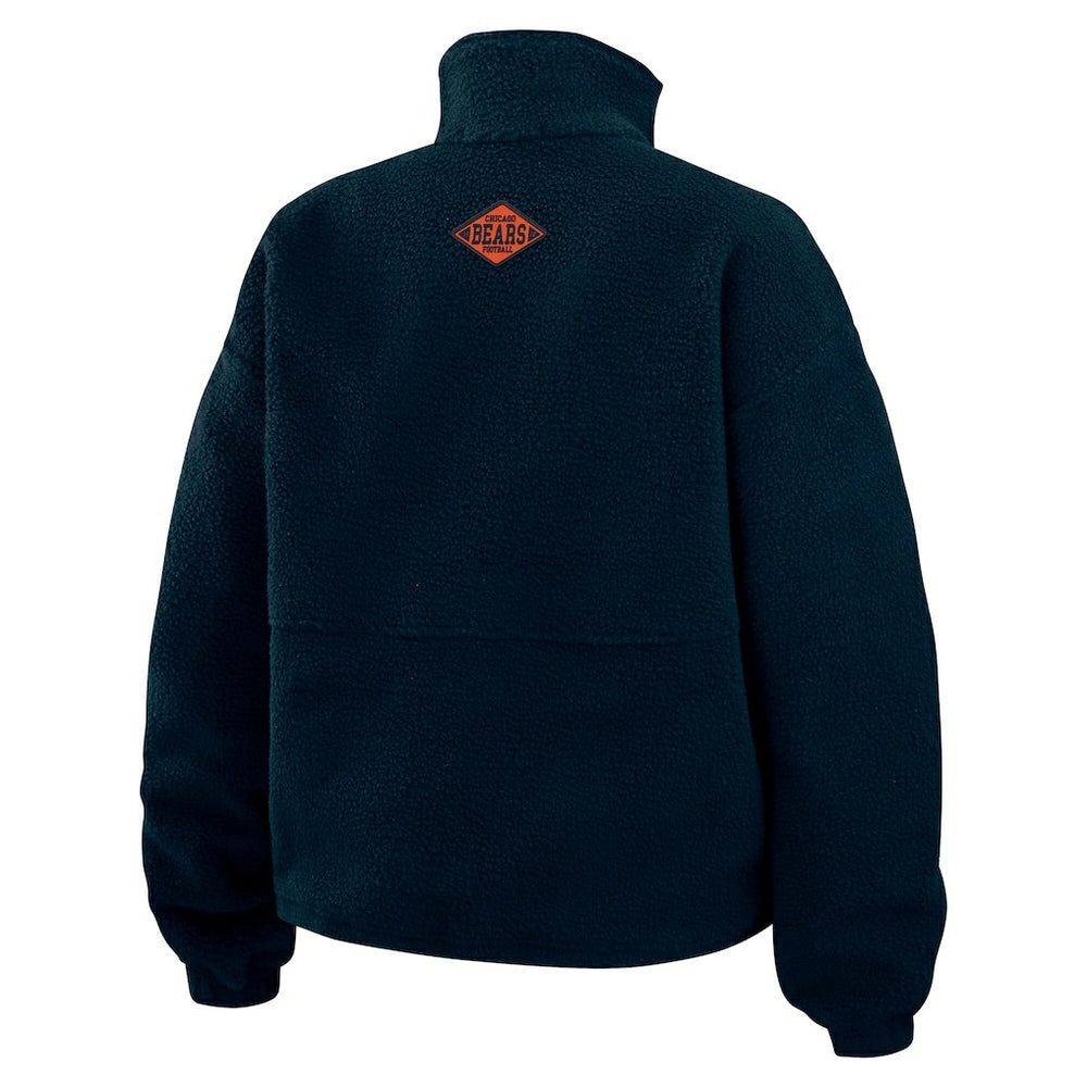 NFL Chicago Bears WEAR by Erin Andrews Women's Polar Fleece Half-Zip Jacket