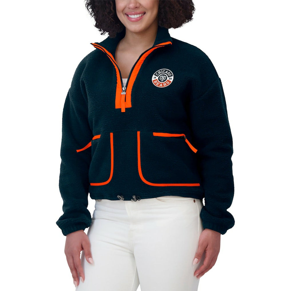 NFL Chicago Bears WEAR by Erin Andrews Women's Polar Fleece Half-Zip Jacket