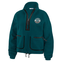 NFL Philadelphia Eagles WEAR by Erin Andrews Women's Polar Fleece Half-Zip Jacket