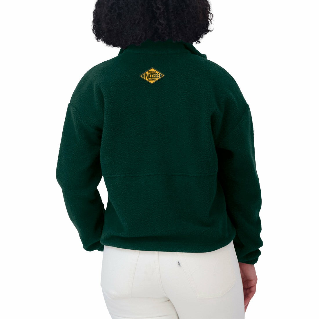 NFL Green Bay Packers WEAR by Erin Andrews Women's Polar Fleece Half-Zip Jacket