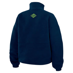 NFL Seattle Seahawks WEAR by Erin Andrews Women's Polar Fleece Half-Zip Jacket