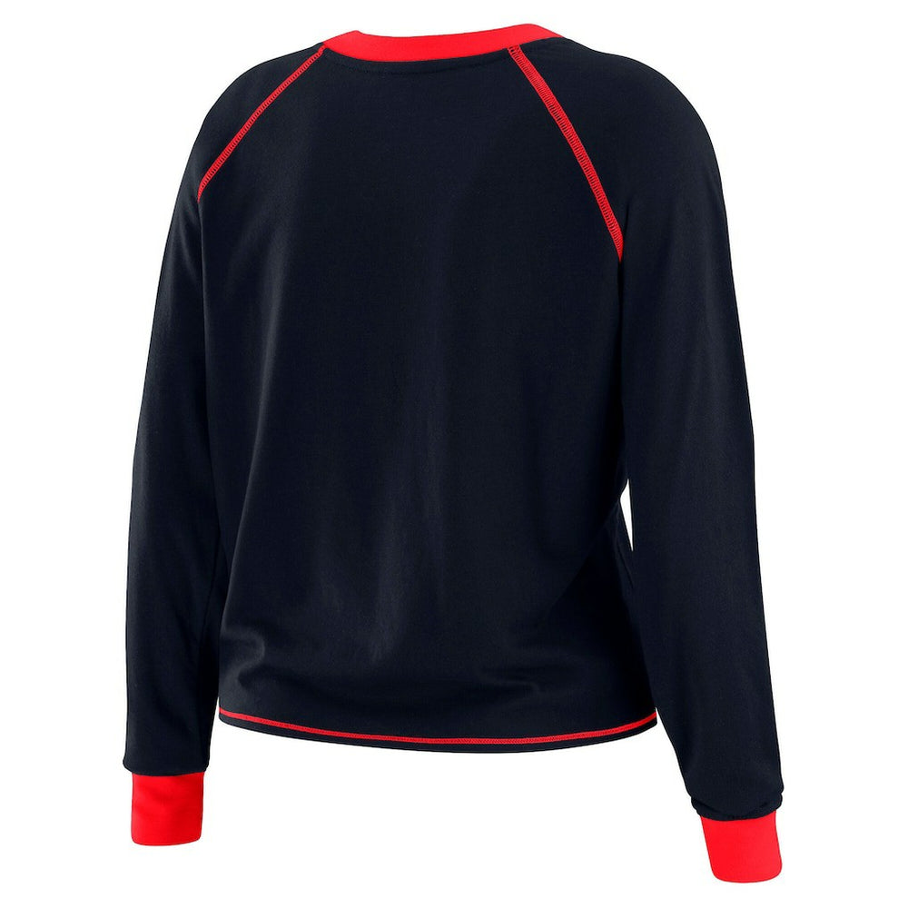 NFL Houston Texans WEAR by Erin Andrews Women's Tie-Front Long Sleeve Top