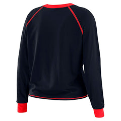 NFL Houston Texans WEAR by Erin Andrews Women's Tie-Front Long Sleeve Top