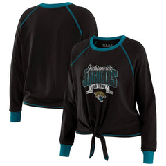 NFL Jacksonville Jaguars WEAR by Erin Andrews Women's Tie-Front Long Sleeve Top