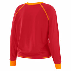 NFL Tampa Bay Buccaneers WEAR by Erin Andrews Women's Tie-Front Long Sleeve Top