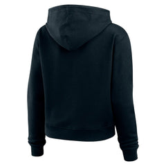 NFL Carolina Panthers WEAR by Erin Andrews Women's Waffle Hoodie Pullover Top
