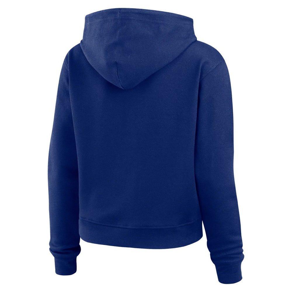 NFL New York Giants WEAR by Erin Andrews Women's Waffle Hoodie Pullover Top