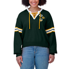 NFL Green Bay Packers WEAR by Erin Andrews Women's Lace-Up Pullover Sweatshirt