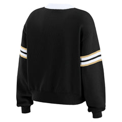 NFL New Orleans Saints WEAR by Erin Andrews Women's Lace-Up Pullover Sweatshirt