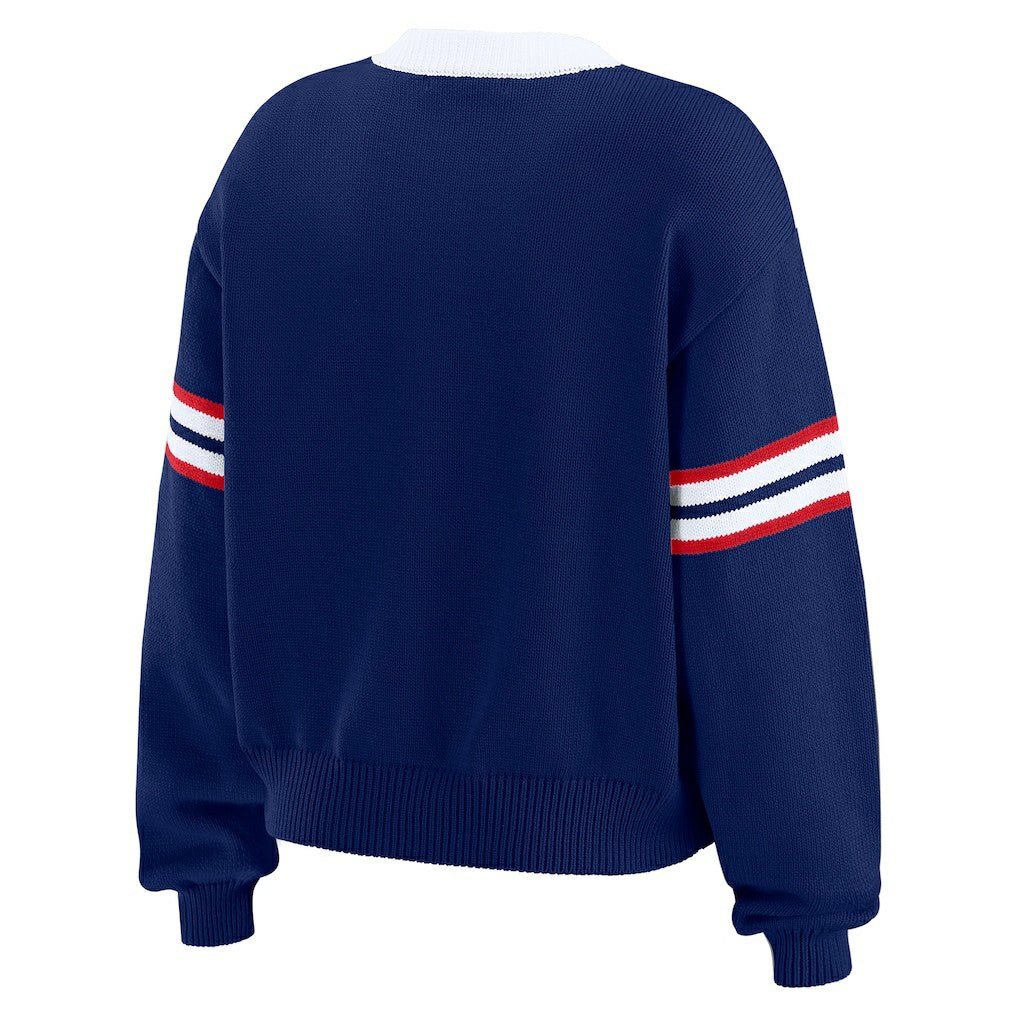NFL New York Giants WEAR by Erin Andrews Women's Lace-Up Pullover Sweatshirt