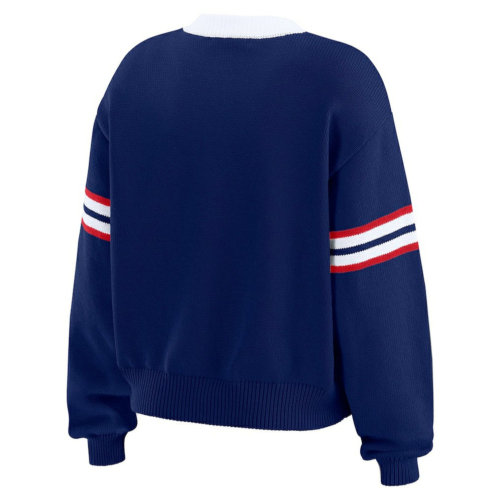 NFL New York Giants WEAR by Erin Andrews Women's Lace-Up Pullover Sweatshirt