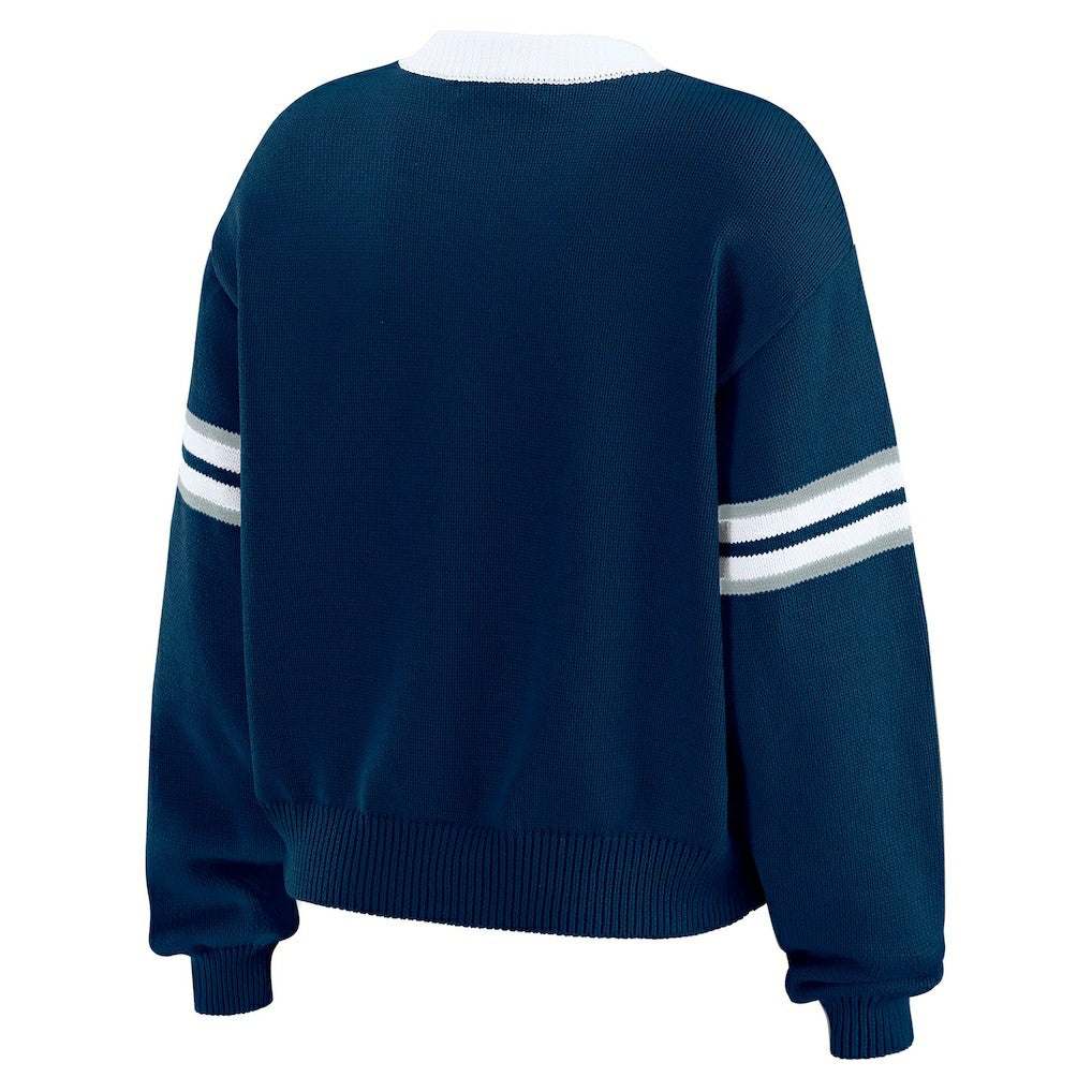 NFL Dallas Cowboys WEAR by Erin Andrews Women's Lace-Up Pullover Sweatshirt