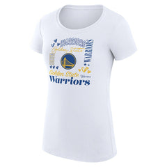 Golden State Warriors G-III 4Her by Carl Banks Women's Super-Slim Fit Lightweight Team Name Collage Graphic T-Shirt sale - White cheap