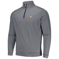Houston Astros Peter Millar Perth Sugar Stripe Performance Quarter-Zip Top - Navy