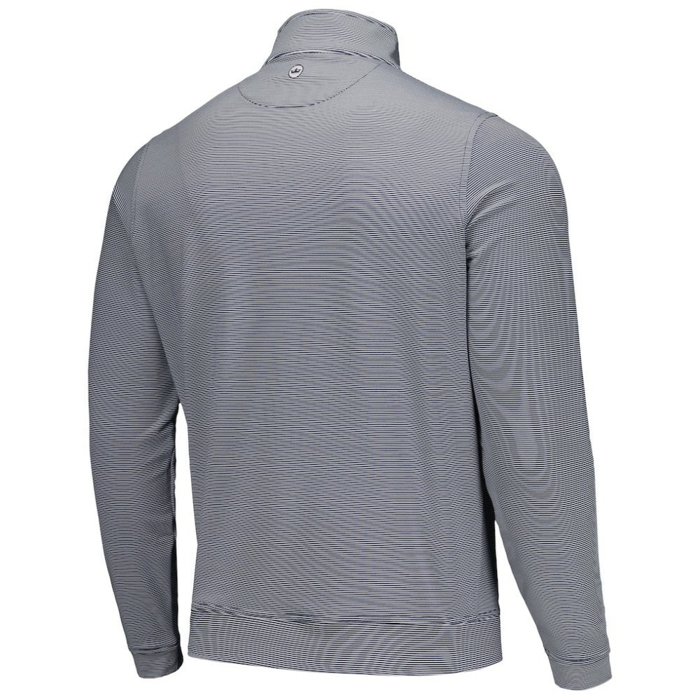 Houston Astros Peter Millar Perth Sugar Stripe Performance Quarter-Zip Top - Navy