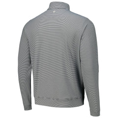Cincinnati Reds Peter Millar Perth Sugar Stripe Performance Quarter-Zip Top - Black
