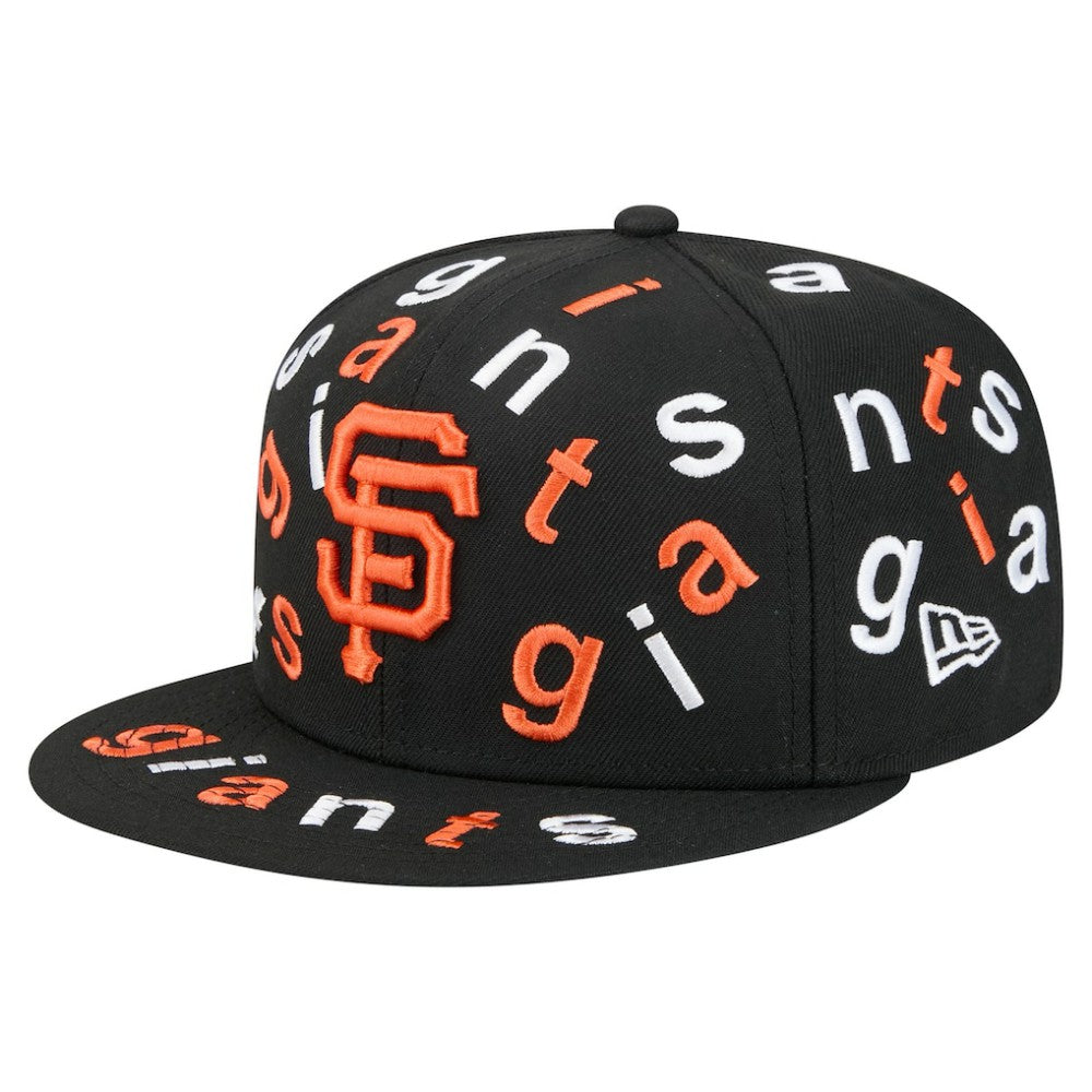 San Francisco Giants Team Confetti 59FIFTY Fitted Hat - Black | New Era