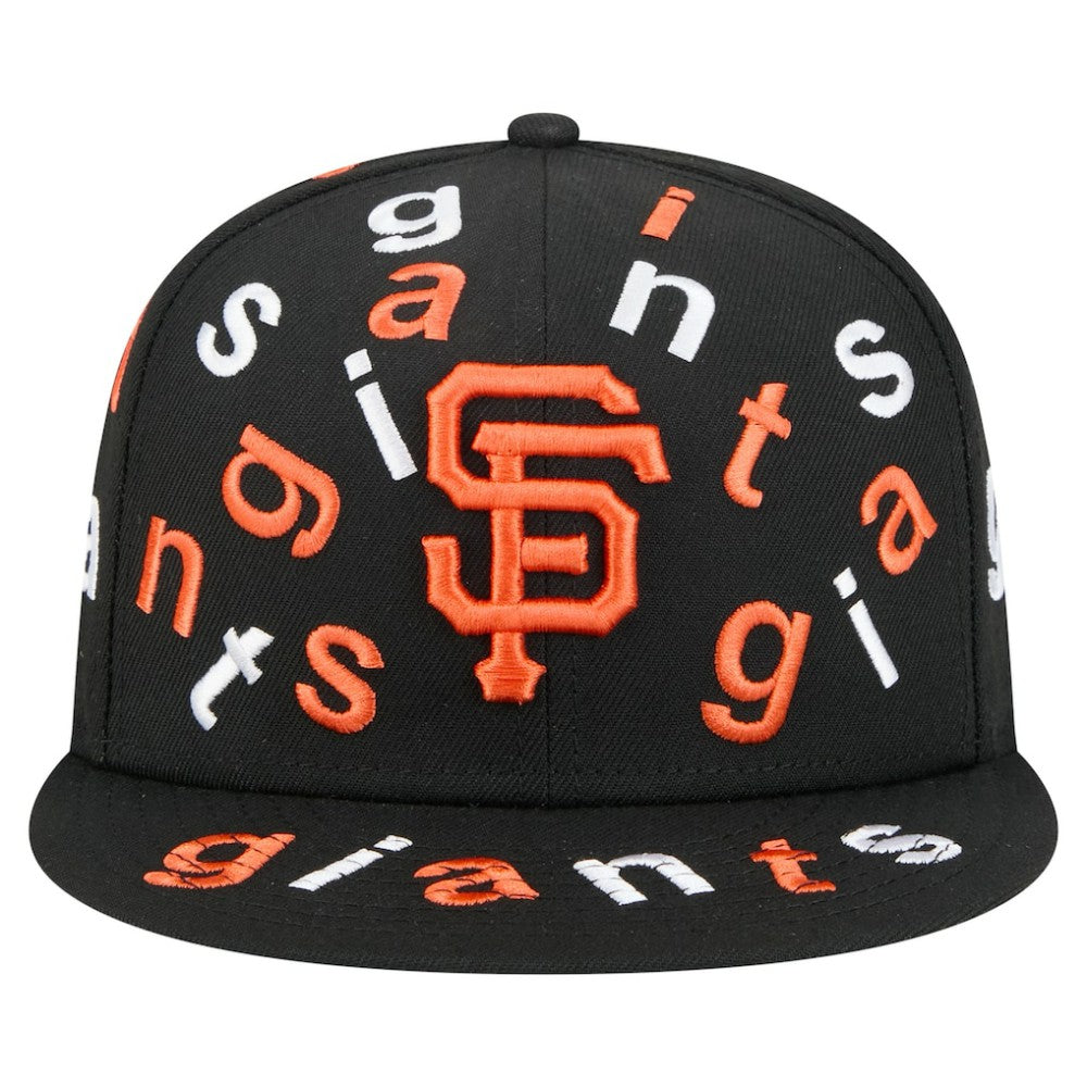 San Francisco Giants Team Confetti 59FIFTY Fitted Hat - Black | New Era