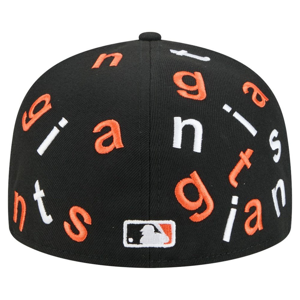 San Francisco Giants Team Confetti 59FIFTY Fitted Hat - Black | New Era