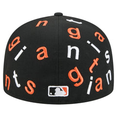 San Francisco Giants Team Confetti 59FIFTY Fitted Hat - Black | New Era