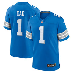 NFL Detroit Lions Number 1 Dad  Game Jersey