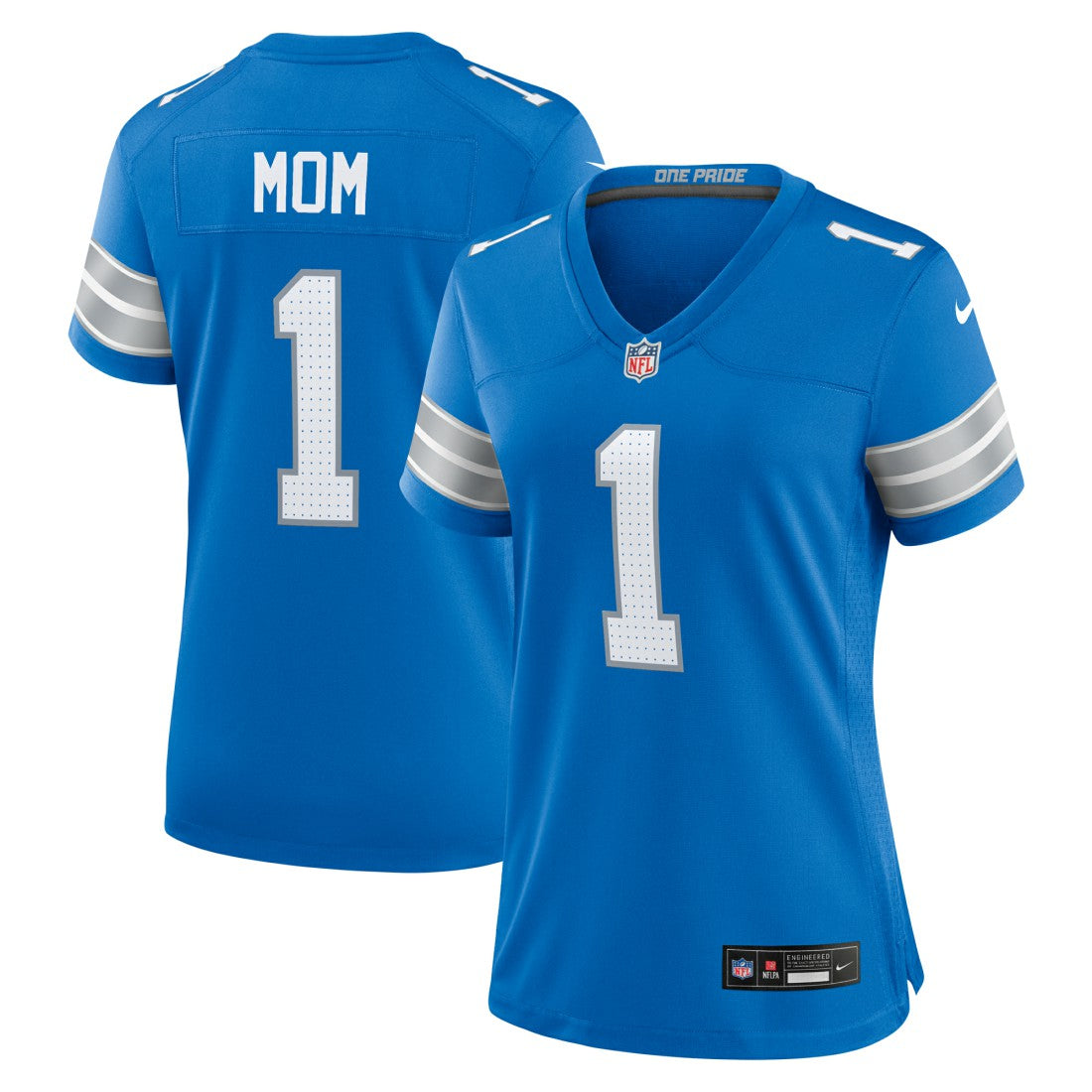 NFL Detroit Lions Number 1 Mom  Game Jersey