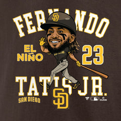 Fernando Tatis Jr. San Diego Padres Hometown Caricature T-Shirt - Brown