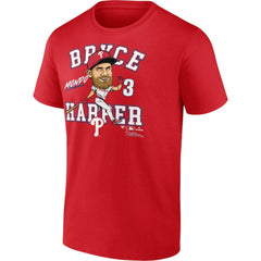 Bryce Harper Philadelphia Phillies Hometown Caricature T-Shirt - Red
