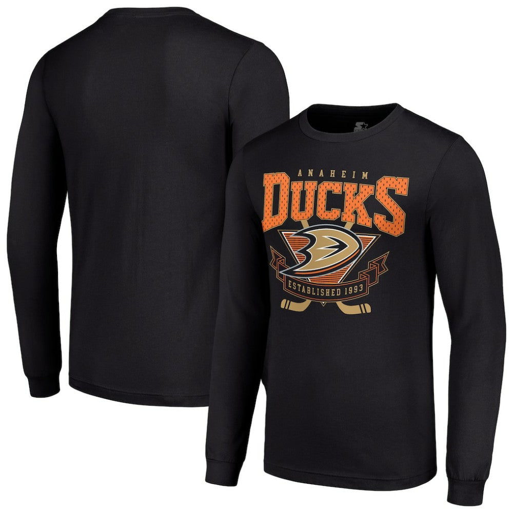 Anaheim Ducks Starter Team Logo Graphic Long Sleeve T-Shirt