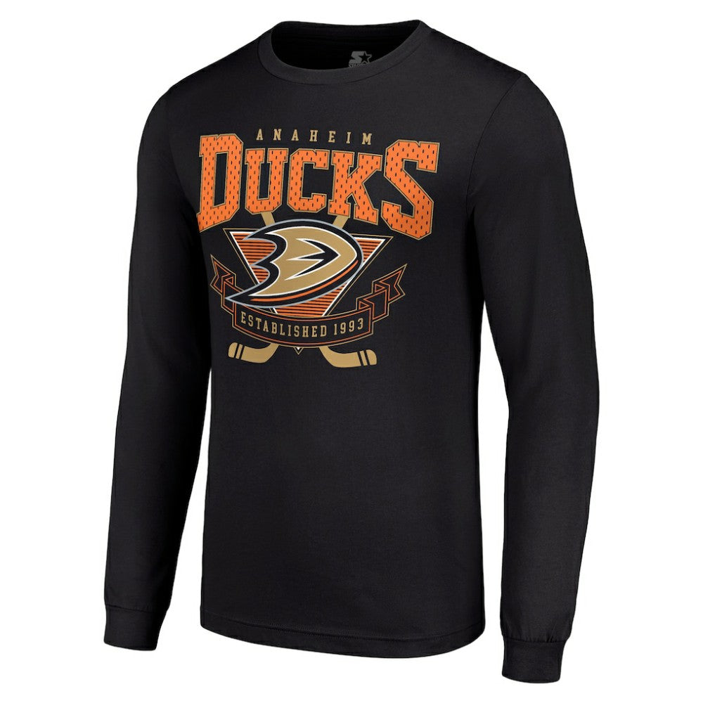 Anaheim Ducks Starter Team Logo Graphic Long Sleeve T-Shirt
