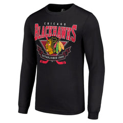 Chicago Blackhawks Starter Team Logo Graphic Long Sleeve T-Shirt