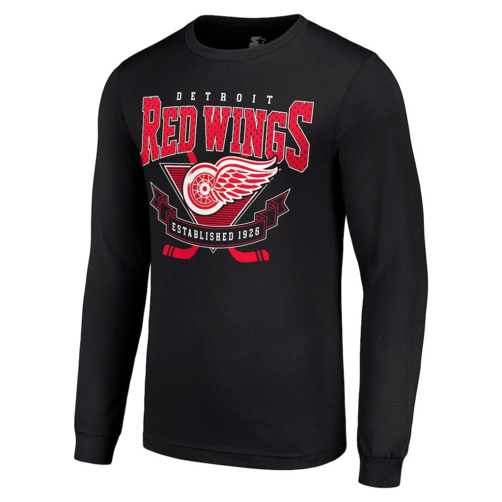 Detroit Red Wings Starter Team Logo Graphic Long Sleeve T-Shirt