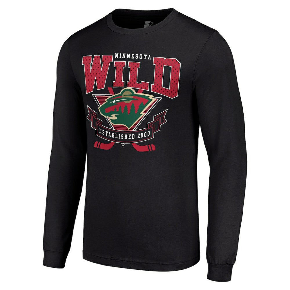 Minnesota Wild Starter Team Logo Graphic Long Sleeve T-Shirt