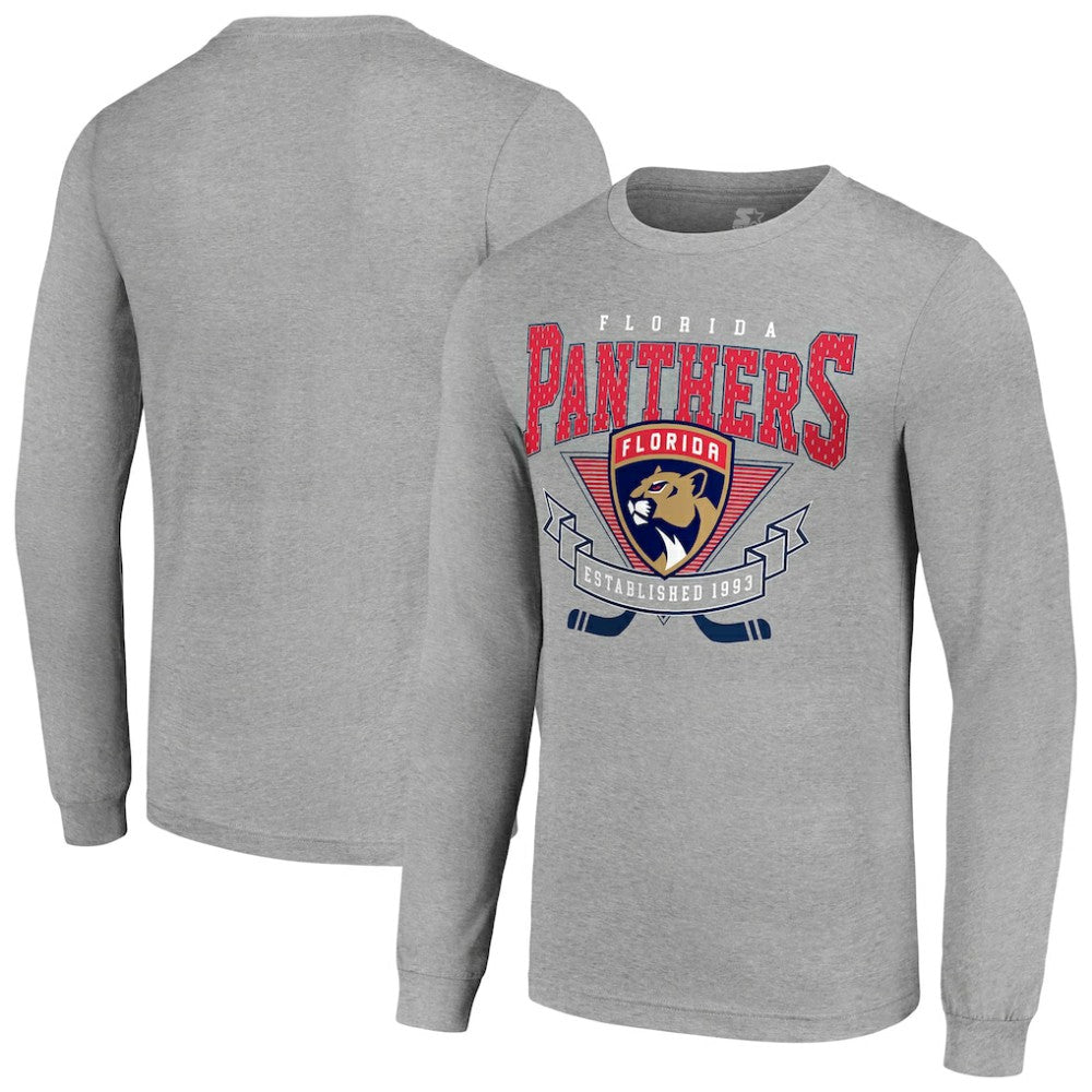 Florida Panthers Starter '80s Inspired Team Logo Long Sleeve T-Shirt