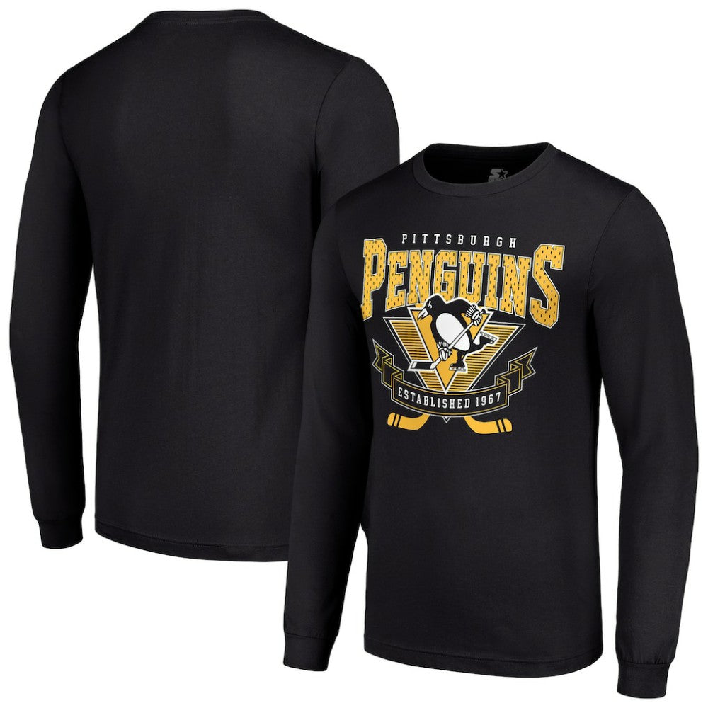 Pittsburgh Penguins Starter Team Logo Graphic Long Sleeve T-Shirt