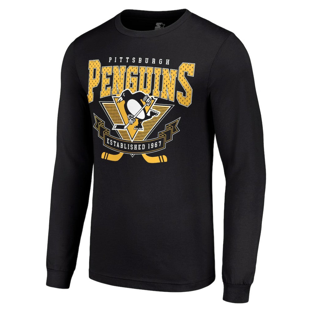 Pittsburgh Penguins Starter Team Logo Graphic Long Sleeve T-Shirt