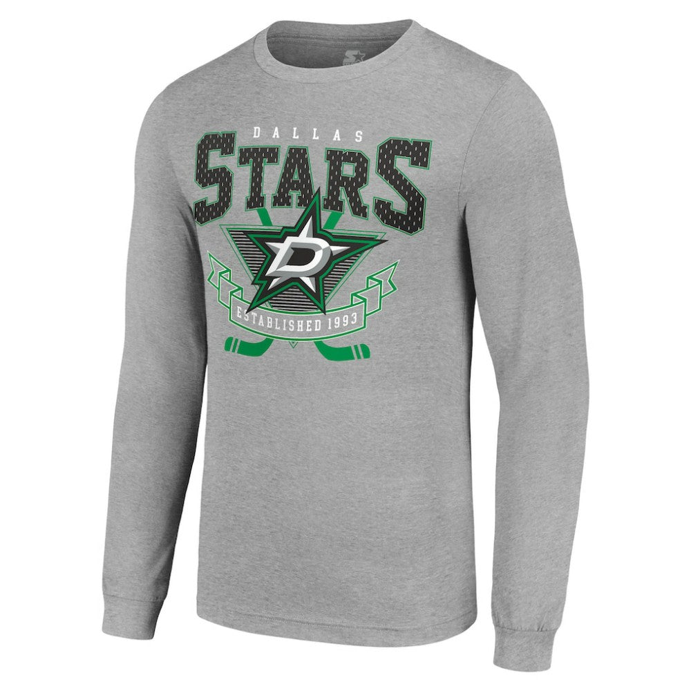 Dallas Stars Starter '80s Inspired Team Logo Long Sleeve T-Shirt