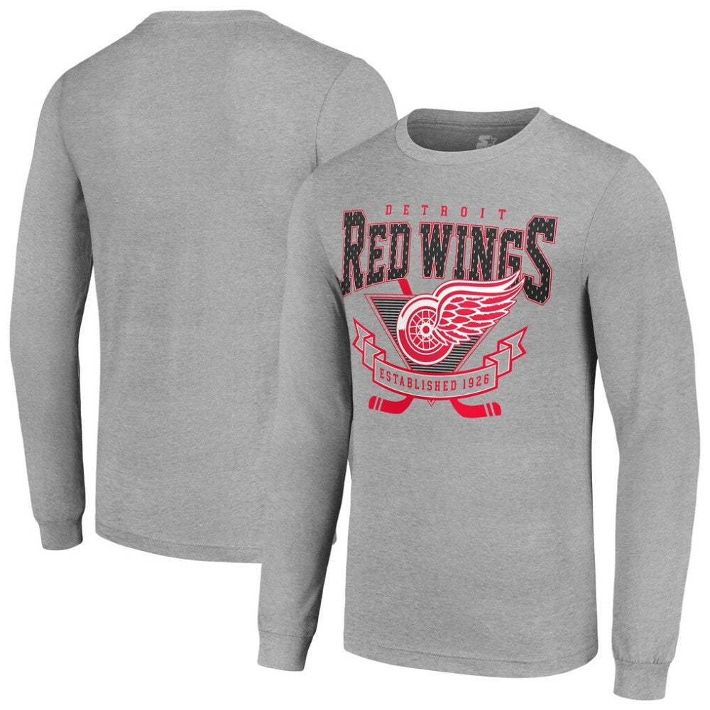 Detroit Red Wings Starter '80s Inspired Team Logo Long Sleeve T-Shirt
