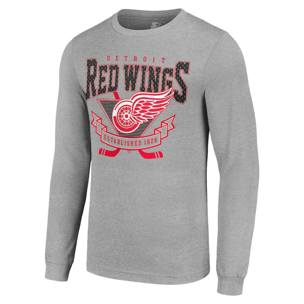 Detroit Red Wings Starter '80s Inspired Team Logo Long Sleeve T-Shirt