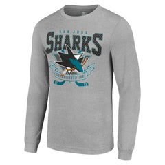 San Jose Sharks Starter '80s Inspired Team Logo Long Sleeve T-Shirt