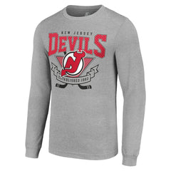 New Jersey Devils Starter '80s Inspired Team Logo Long Sleeve T-Shirt